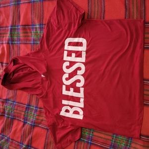 Caren Sport crop Blessed hoodie 1X